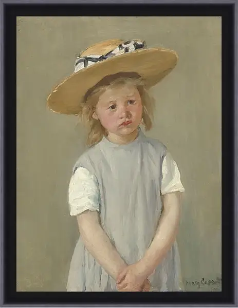 Картина в раме - Child in a Straw Hat. Кэссетт (Кассатт) Мэри Стивенсон Картина в раме - Child in a Straw Hat. Кэссетт (Кассатт) Мэри Стивенсон