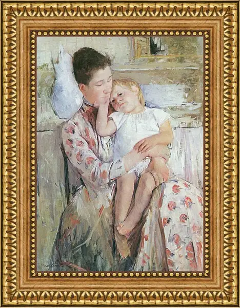 Картина в раме - Emmie and Her Child. Кэссетт (Кассатт) Мэри Стивенсон Картина в раме - Emmie and Her Child. Кэссетт (Кассатт) Мэри Стивенсон