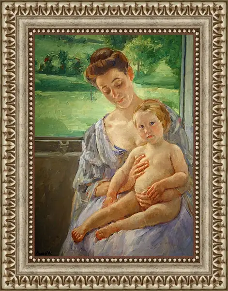Картина в раме - Mother and Child in the Conservatory. Кэссетт (Кассатт) Мэри Стивенсон Картина в раме - Mother and Child in the Conservatory. Кэссетт (Кассатт) Мэри Стивенсон