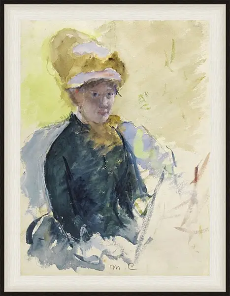 Картина в раме - Self Portrait. Кэссетт (Кассатт) Мэри Стивенсон Картина в раме - Self Portrait. Кэссетт (Кассатт) Мэри Стивенсон