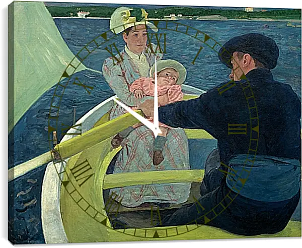 Часы картина - The Boating Party. Кэссетт (Кассатт) Мэри Стивенсон Часы картина - The Boating Party. Кэссетт (Кассатт) Мэри Стивенсон
