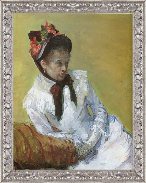Картина в раме - Автопортрет. Кэссетт (Кассатт) Мэри Стивенсон Картина в раме - Автопортрет. Кэссетт (Кассатт) Мэри Стивенсон