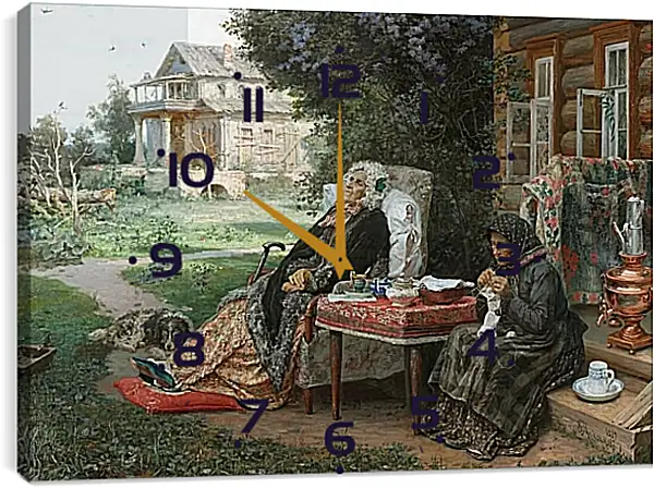 Часы картина - Все в прошлом. Максимов Василий Максимович Часы картина - Все в прошлом. Максимов Василий Максимович