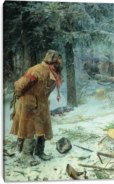 Постер на подрамнике - Лесной сторож. Максимов Василий Максимович Постер на подрамнике - Лесной сторож. Максимов Василий Максимович