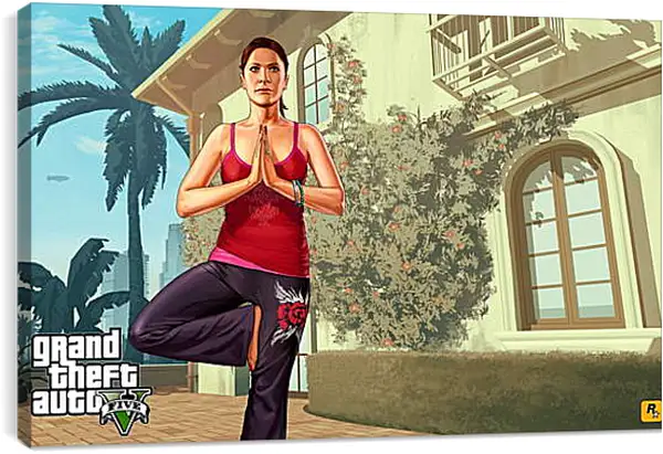 Постер на подрамнике - Grand Theft Auto V Постер на подрамнике - Grand Theft Auto V
