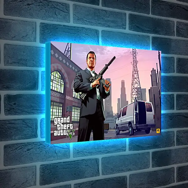 Лайтбокс световая панель - Grand Theft Auto V Лайтбокс световая панель - Grand Theft Auto V