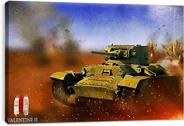 Постер на подрамнике - World Of Tanks Постер на подрамнике - World Of Tanks