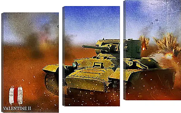 Модульная картина - World Of Tanks Модульная картина - World Of Tanks