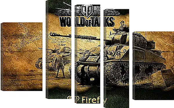 Модульная картина - World Of Tanks Модульная картина - World Of Tanks