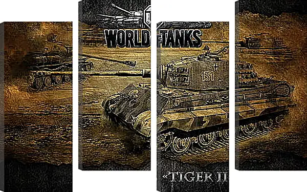 Модульная картина - World Of Tanks Модульная картина - World Of Tanks
