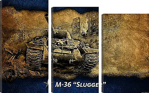 Модульная картина - World Of Tanks Модульная картина - World Of Tanks