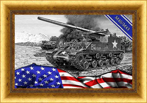 Картина в раме - World Of Tanks Картина в раме - World Of Tanks