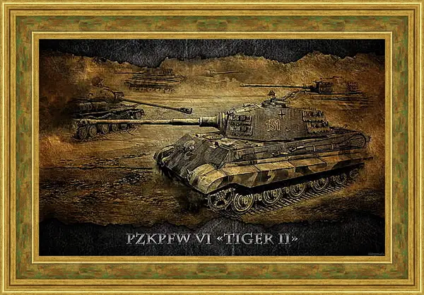 Картина в раме - World Of Tanks Картина в раме - World Of Tanks