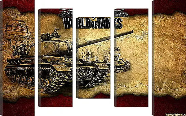 Модульная картина - World Of Tanks Модульная картина - World Of Tanks