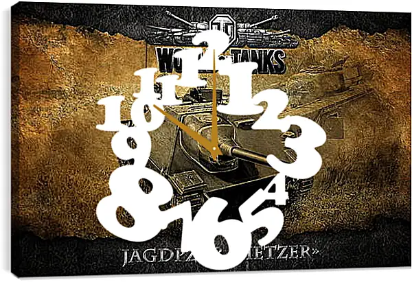 Часы картина - World Of Tanks Часы картина - World Of Tanks