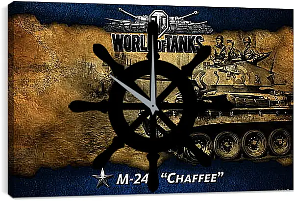 Часы картина - World Of Tanks Часы картина - World Of Tanks