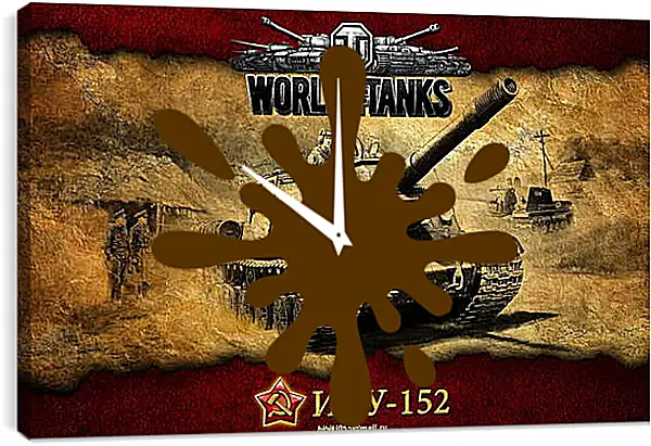 Часы картина - World Of Tanks Часы картина - World Of Tanks