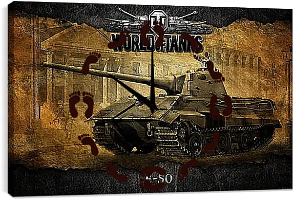 Часы картина - World Of Tanks Часы картина - World Of Tanks