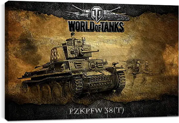 Постер на подрамнике - World Of Tanks Постер на подрамнике - World Of Tanks