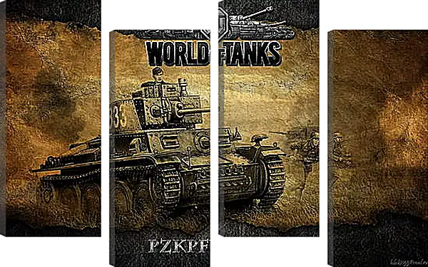 Модульная картина - World Of Tanks Модульная картина - World Of Tanks