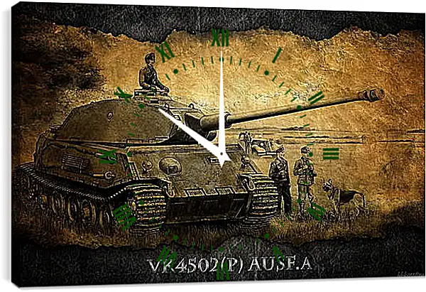 Часы картина - World Of Tanks Часы картина - World Of Tanks