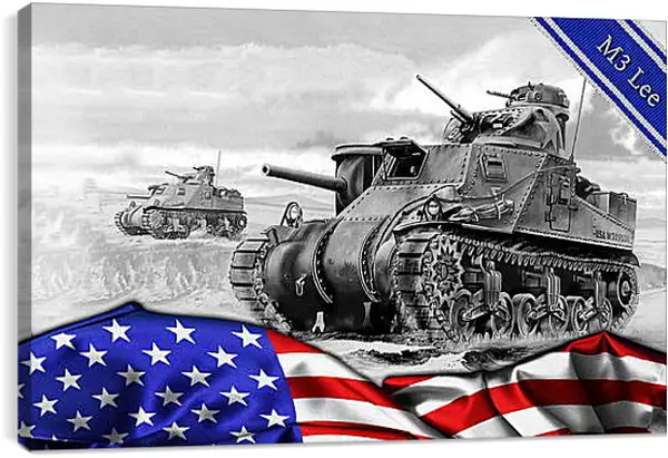 Постер на подрамнике - World Of Tanks Постер на подрамнике - World Of Tanks