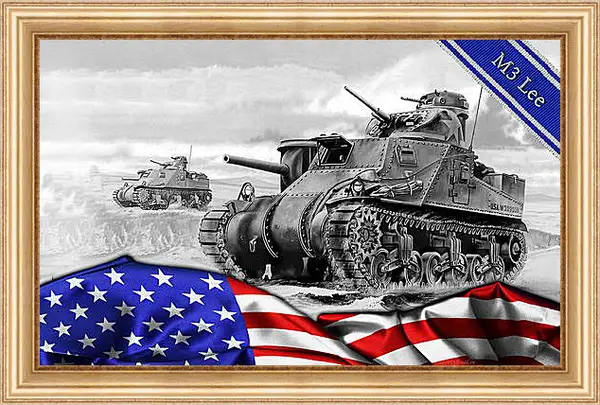 Картина в раме - World Of Tanks Картина в раме - World Of Tanks