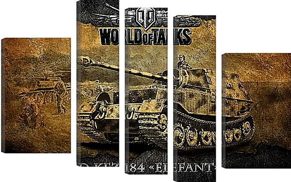 Модульная картина - World Of Tanks Модульная картина - World Of Tanks