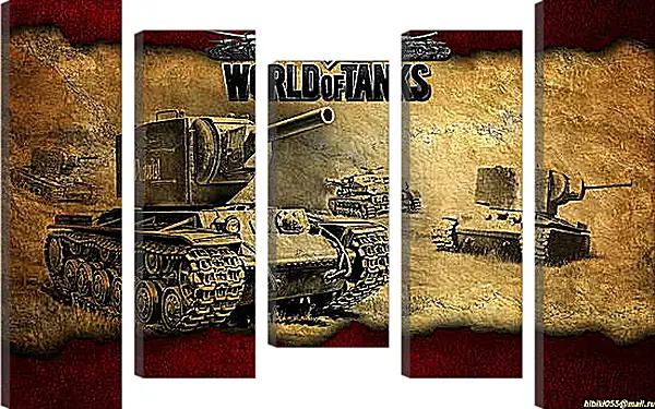 Модульная картина - World Of Tanks Модульная картина - World Of Tanks