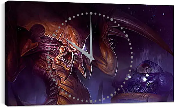 Часы картина - StarCraft II: Heart Of The Swarm Часы картина - StarCraft II: Heart Of The Swarm