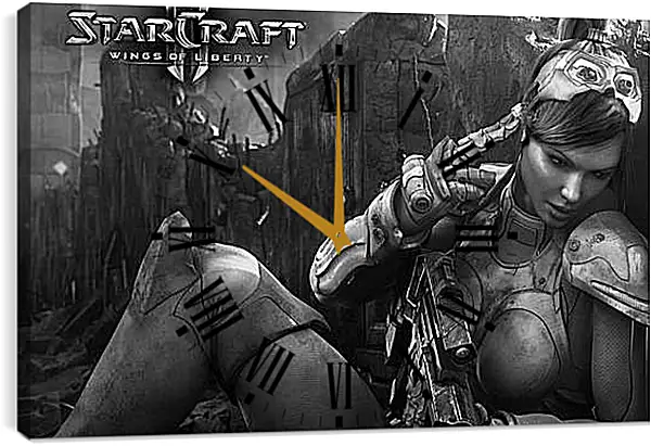 Часы картина - Starcraft Часы картина - Starcraft