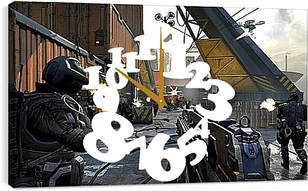Часы картина - Call Of Duty: Black Ops II Часы картина - Call Of Duty: Black Ops II