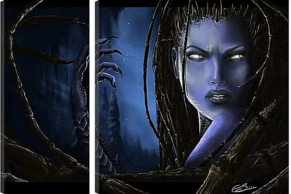 Модульная картина - Starcraft Модульная картина - Starcraft