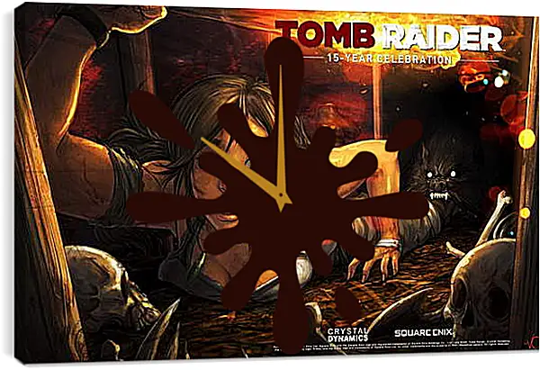 Часы картина - Tomb Raider Часы картина - Tomb Raider