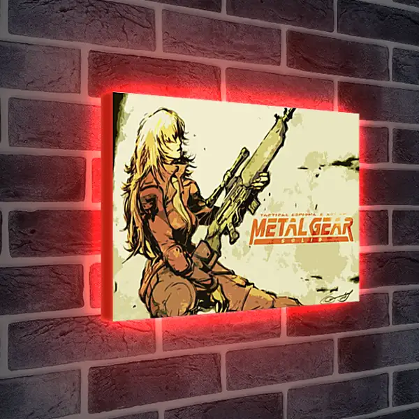 Лайтбокс световая панель - Metal Gear Лайтбокс световая панель - Metal Gear