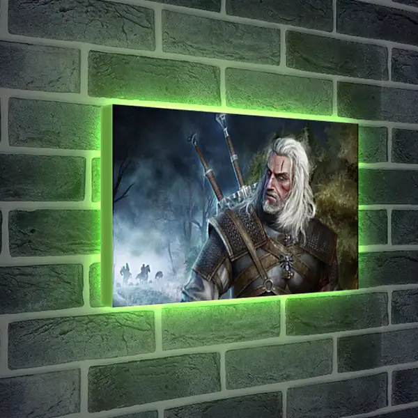 Лайтбокс световая панель - The Witcher (Ведьмак). Геральт уходит от погони Лайтбокс световая панель - The Witcher (Ведьмак). Геральт уходит от погони