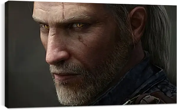 Постер на подрамнике - The Witcher (Ведьмак), Геральт гроза нечести Постер на подрамнике - The Witcher (Ведьмак), Геральт гроза нечести