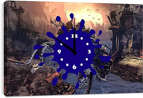 Часы картина - Gears Of War 2 Часы картина - Gears Of War 2