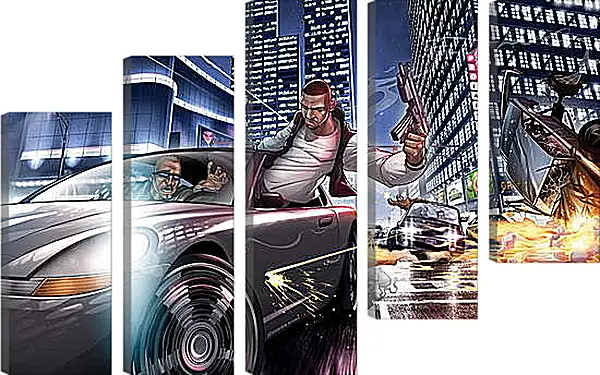 Модульная картина - Grand Theft Auto: Ballad Of Gay Tony Модульная картина - Grand Theft Auto: Ballad Of Gay Tony