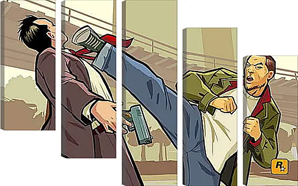 Модульная картина - Grand Theft Auto: Chinatown Wars Модульная картина - Grand Theft Auto: Chinatown Wars