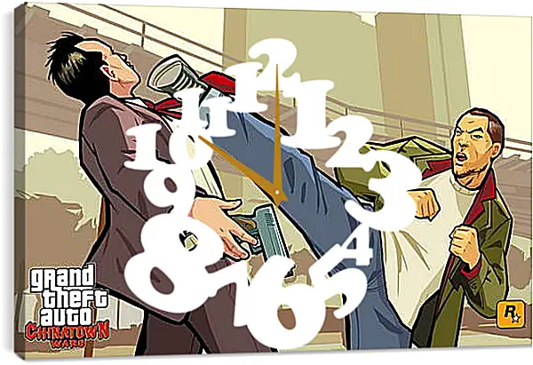 Часы картина - Grand Theft Auto: Chinatown Wars Часы картина - Grand Theft Auto: Chinatown Wars