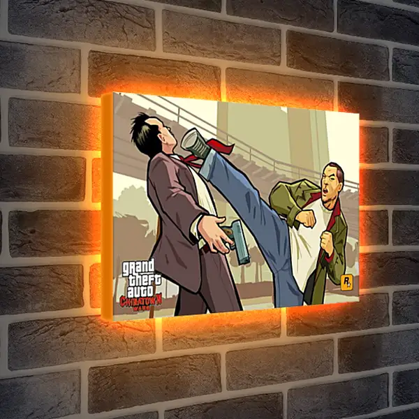 Лайтбокс световая панель - Grand Theft Auto: Chinatown Wars Лайтбокс световая панель - Grand Theft Auto: Chinatown Wars