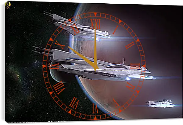 Часы картина - Mass Effect Часы картина - Mass Effect