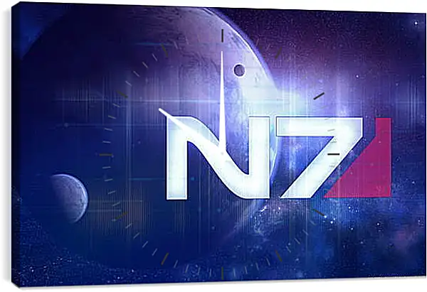 Часы картина - Mass Effect Часы картина - Mass Effect