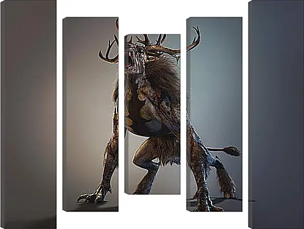 Модульная картина - The Witcher 3: Wild Hunt (Ведьмак), Зверь Модульная картина - The Witcher 3: Wild Hunt (Ведьмак), Зверь