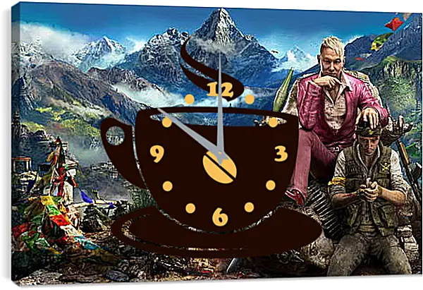 Часы картина - Far Cry 4 Часы картина - Far Cry 4