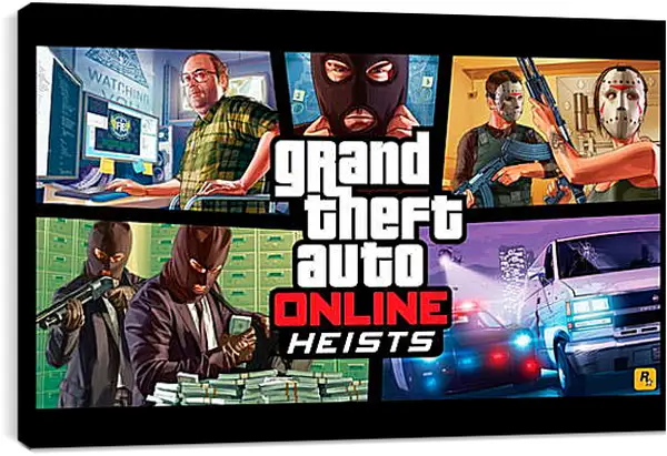 Постер на подрамнике - Grand Theft Auto Online Постер на подрамнике - Grand Theft Auto Online