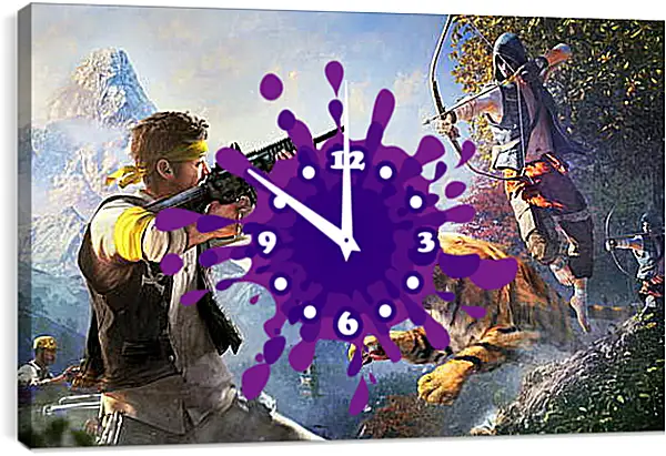 Часы картина - Far Cry 4 Часы картина - Far Cry 4