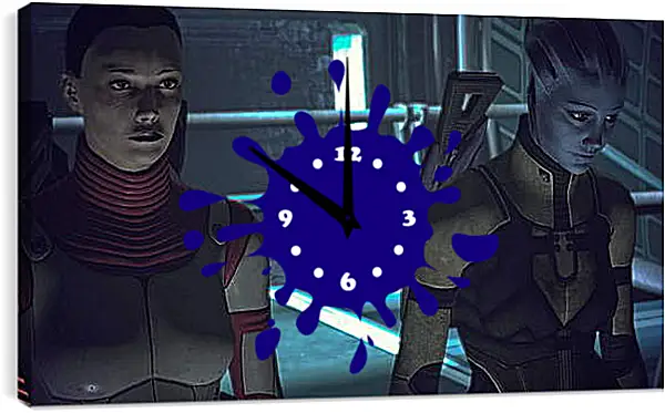 Часы картина - Mass Effect Часы картина - Mass Effect