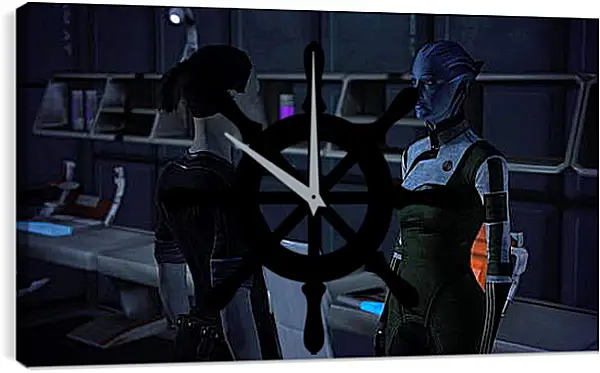 Часы картина - Mass Effect Часы картина - Mass Effect